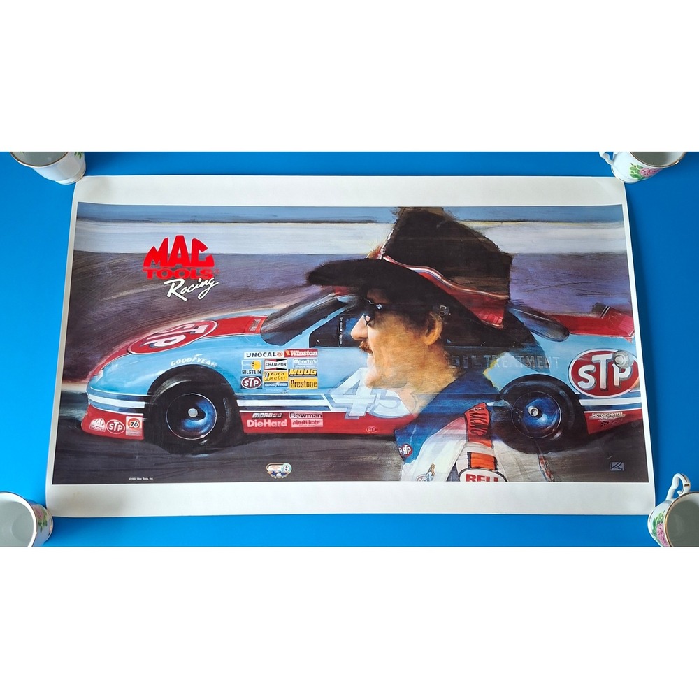1992 Richard Petty #43 STP MAC Tools Racing Fan Appreciation Poster 18x30